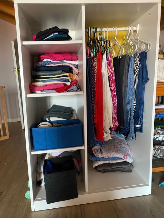 Roupeiro aberto branco Ikea