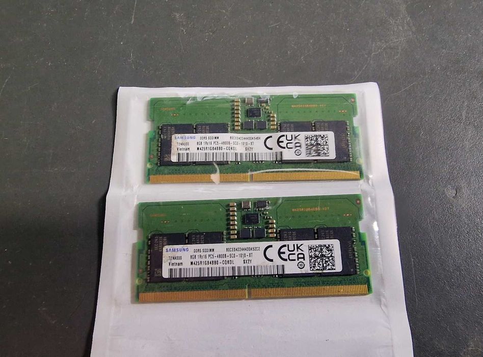 Pamięci RAM Samsung 16GB DDR5 (2x8GB) PC5-4800B do laptopa/pc okazja cenowa