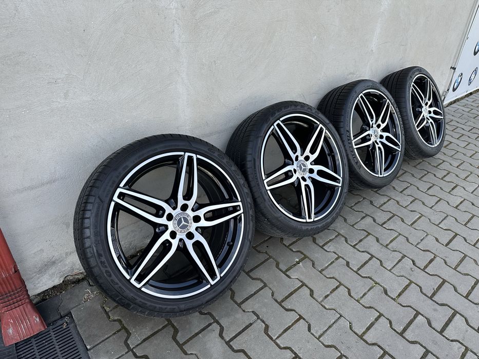 Диски титани з резиною R19 AMG оригінал 5х112 ЕТ43 mercedes w211 w212 w213 c205 c206 w205 v class vito амг мерс єшка