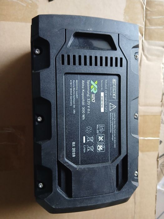 Bateria akumulator do narzedzi gforce 120 v 300wh