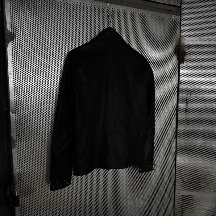 Archival Heavy Spiked Leather Biker Jacket