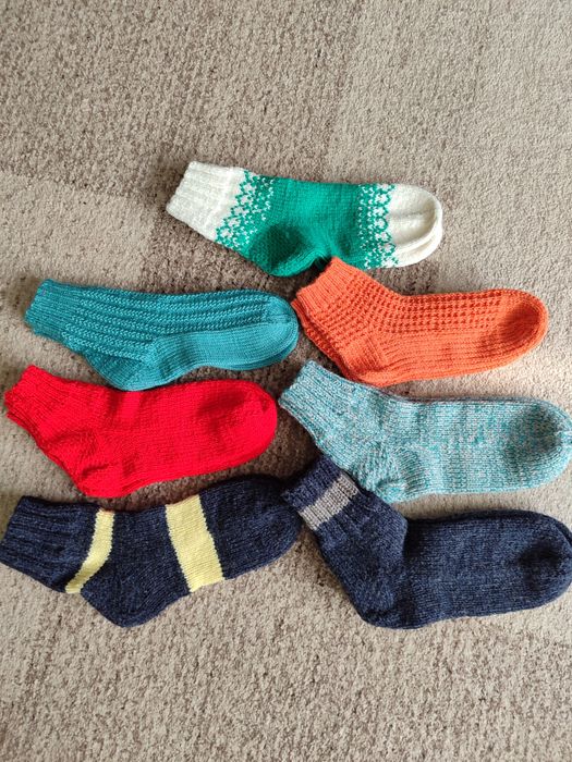 В'язані носки ручної роботи,р.36-39, 170грн