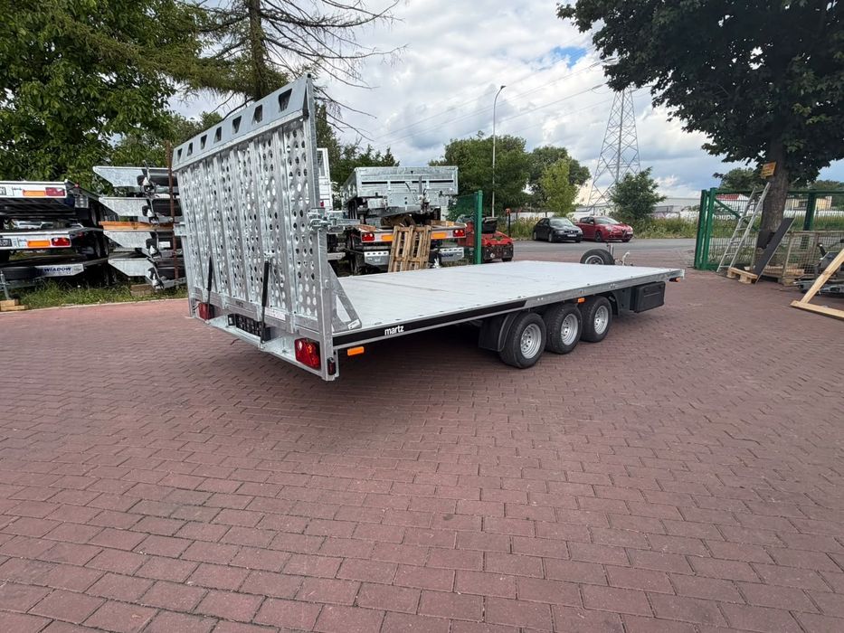 Martz Laweta Martz GT Universal 500/3 podłoga ALU DMC 3,5T 3 osie  koparka walec quad WYPRZEDAŻ  Laweta Martz GT Universal 500/3 podłoga ALU DMC 3,5T 3 osie  koparka w