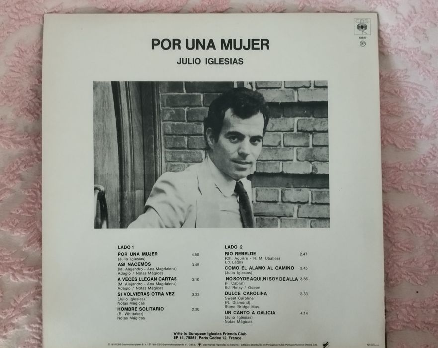 Discos vinil LPS  Roberto Carlos/Júlio Iglesias