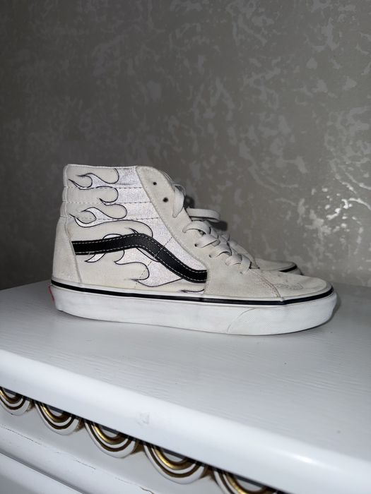 vans sk8 hi flame pattern