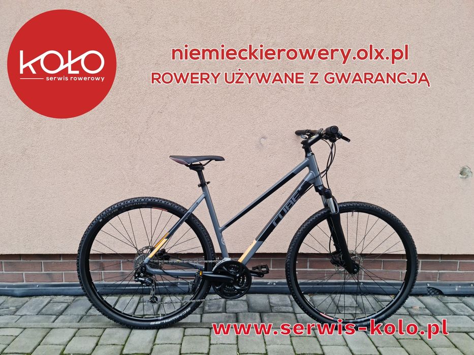 Rower damski crossowy CUBE koła 28 SHIMANO deore aluminium RABAT