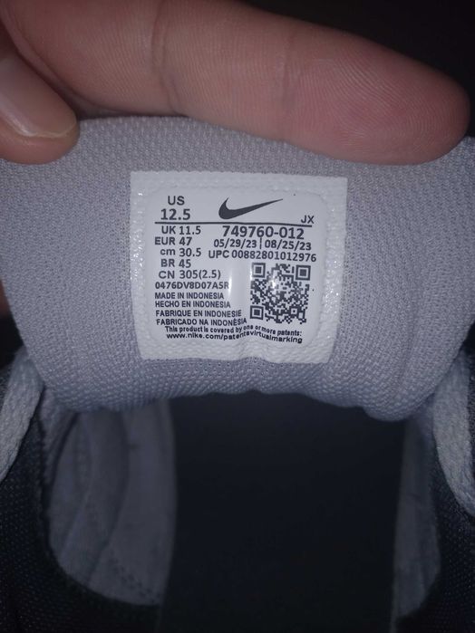 AIR MAX Command Leather - Cinza - Tamanho 47 EU