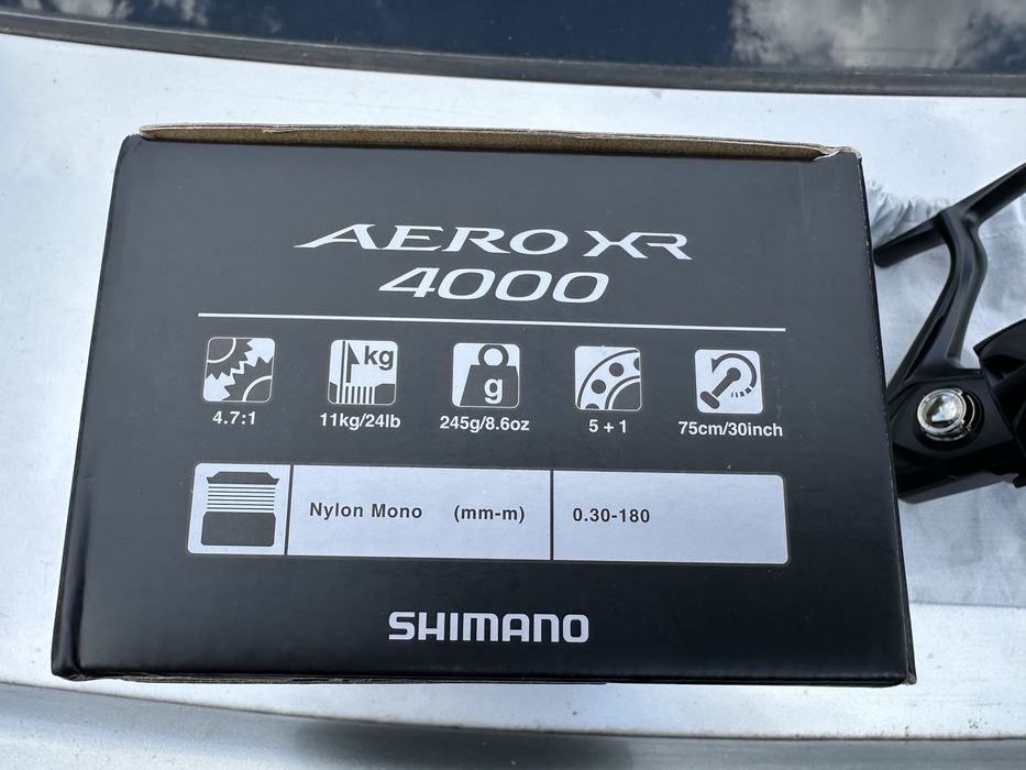 Azura Fortran 94M. Shimano Aero XR 4000. Спиннинговый комплект. Спиннинг. Катушка