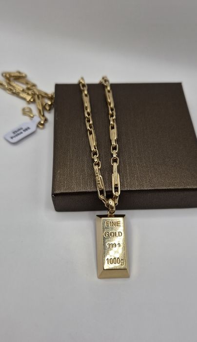 Nowy modny łańcuszek złoty Grecki wzór pr 585 14K