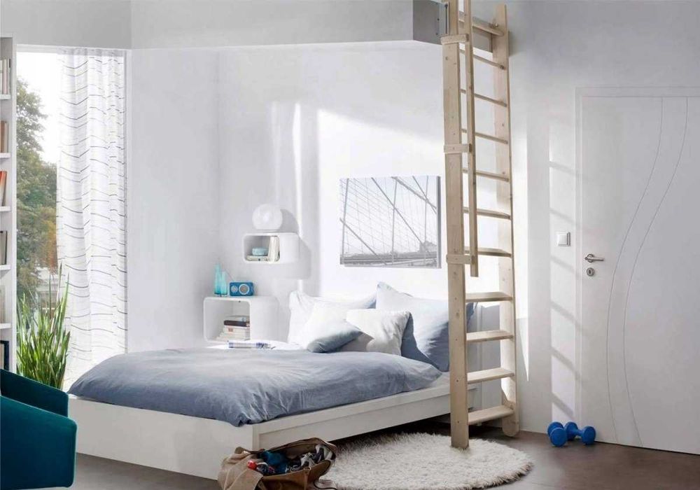 Schody Drewniane Przesuwne na Poddasze Drabinowe NANO