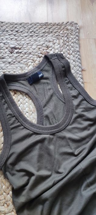 Letnia sukienka brązowa 36 S H&M asymetryczny dół ciążowa