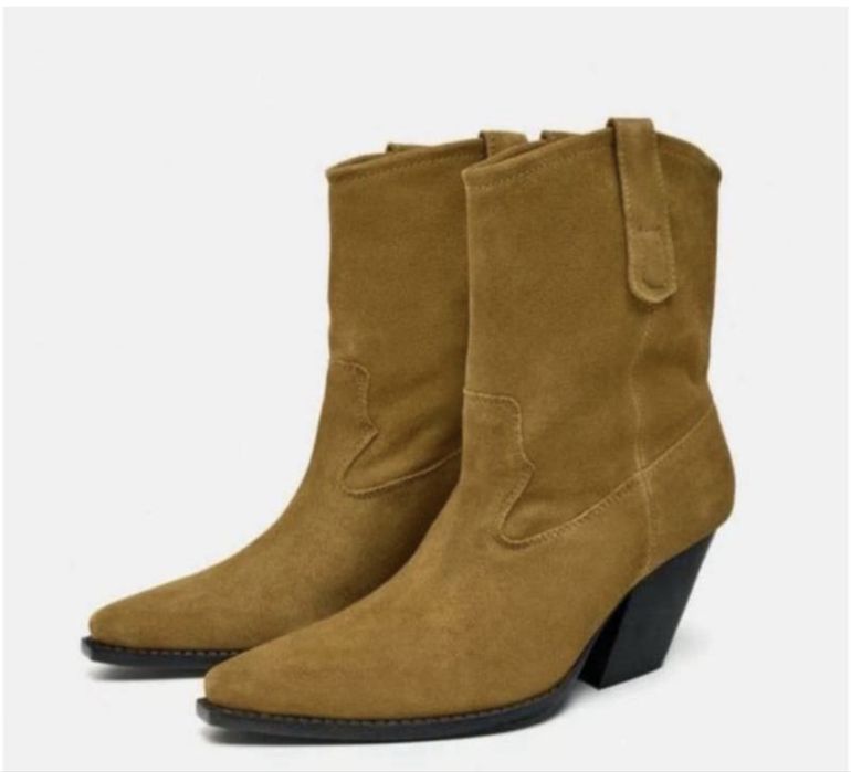 Шкіряні ковбойки Zara 38 розмір(24,5см)