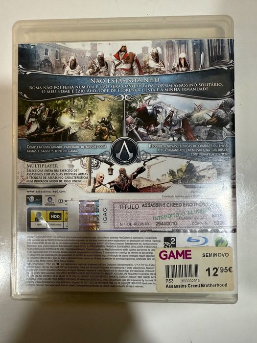 ASSASSIN'S CREED BROTHERHOOD - PS3