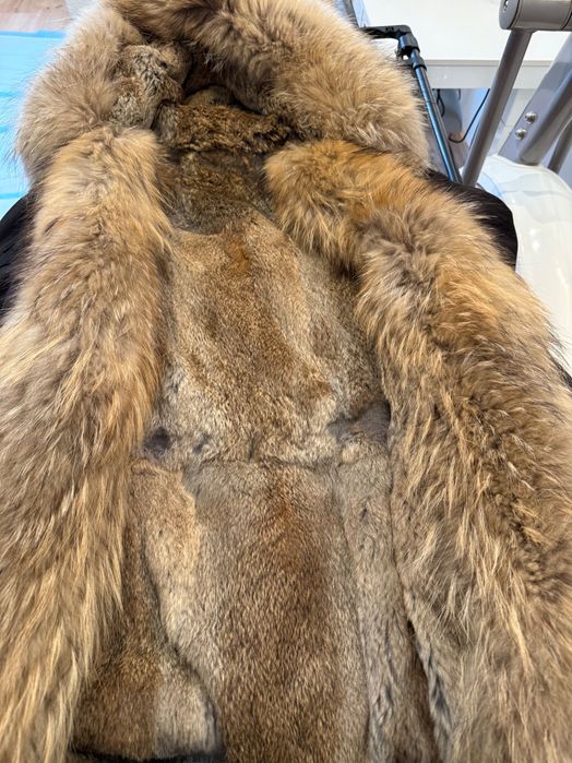 Kurtka parka z lisem