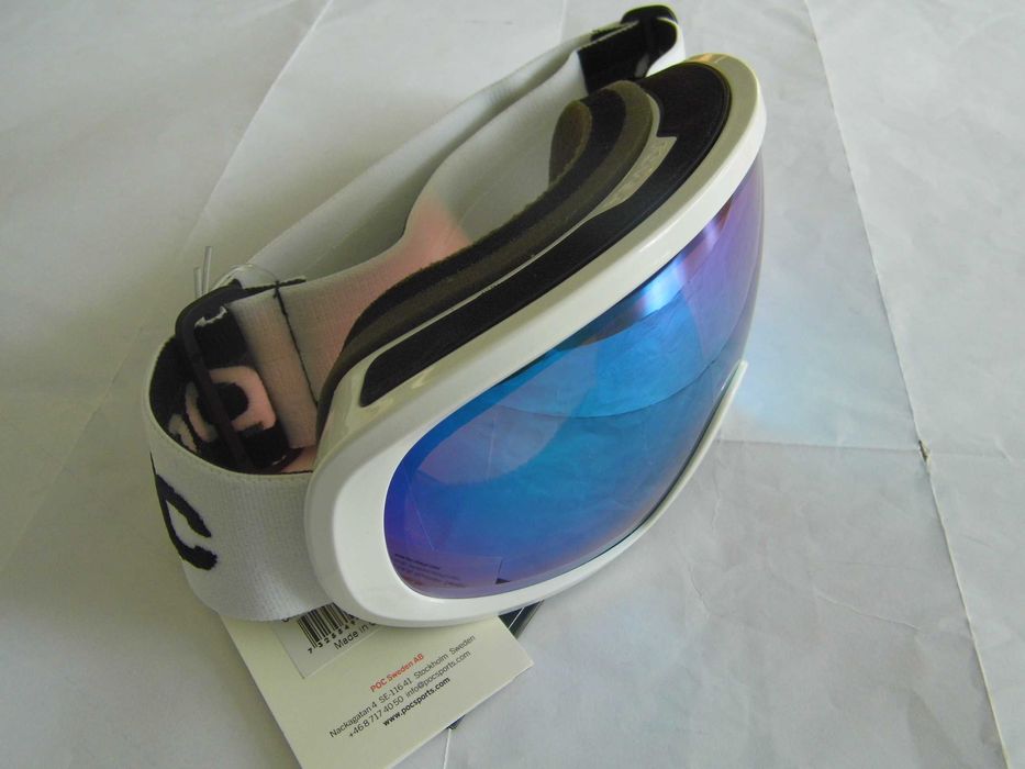 Gogle narciarskie POC Fovea Mid Clarity Comp Białe soczewki S2 i S1