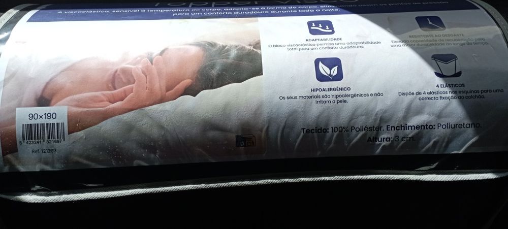 colchão dobrável solteiro/topper