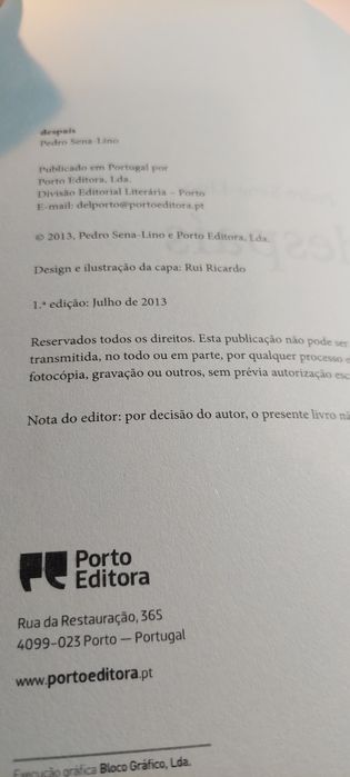 Despaís, Como Suicidar um País - Pedro Sena-Lino (2013)