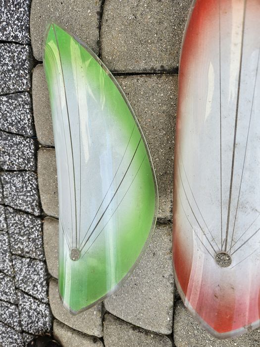 Klosze kolorowe do lampy prl stan bardzo dobry