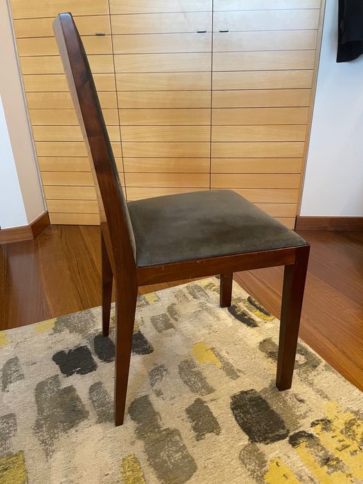 4 cadeiras de madeira (designer)para mesa de jantar