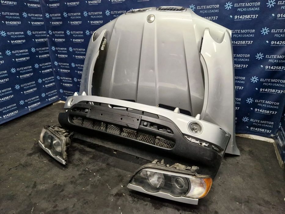 Frente completa usada BMW X5 E53 PRE LCI 3.0D XENON capot parachoques