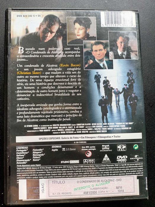 O Condenado de Alcatraz - Murder in the First (1995)