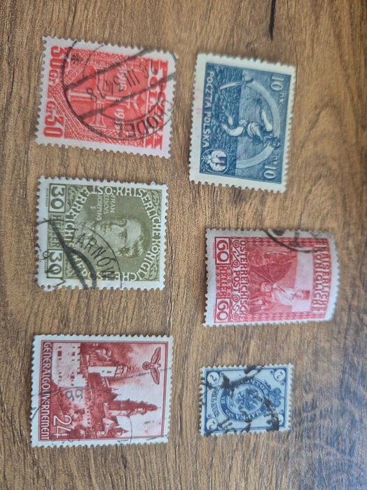 Zestaw 6 znaczków np generalgouvernment