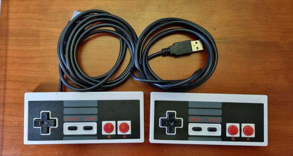 Two Retro Gaming USB Controllers Compatible with Nintendo NES (New)64752320599937120