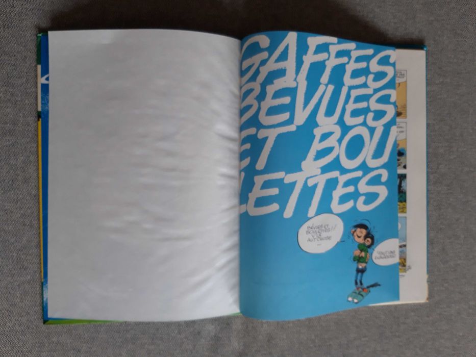 BD Gaston Lagaffe "gaffes, bévues et boulettes"