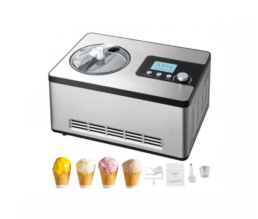 Profesjonalna Elektryczna Maszyna do Lodów 2L ze Stali Nierdzewnej