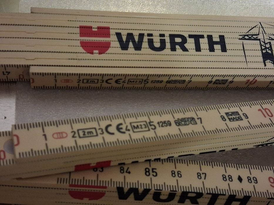 Miary Wurth 2 m. Nowe. Dwie sztuki
