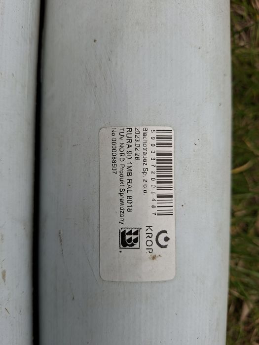 Rury spustowe brązowe Ral 8018