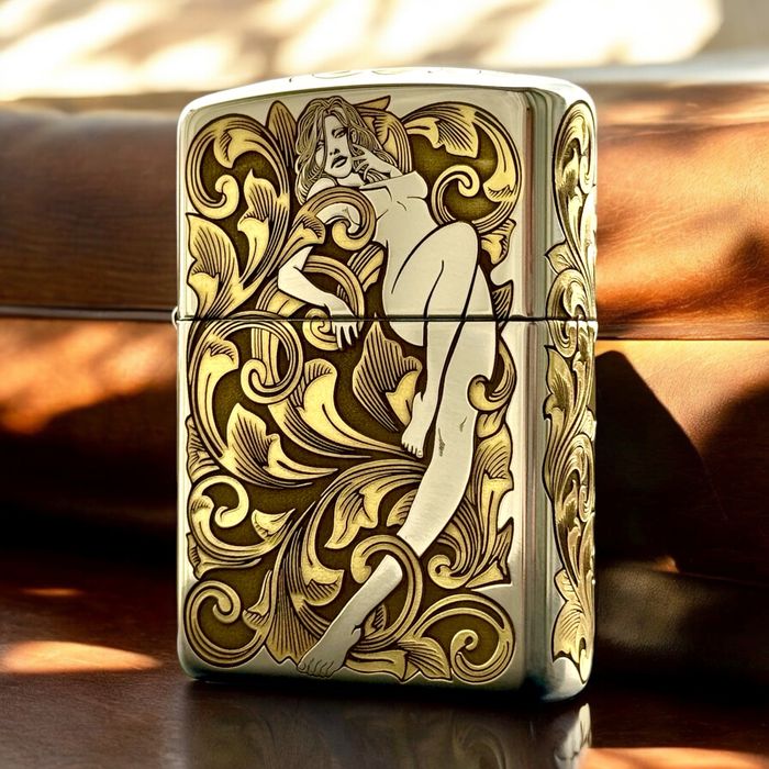 Нова оригінальна запальничка Zippo Pretty Girl Armor