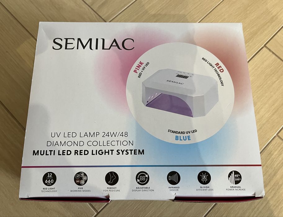 Semilac UV LED 24W/48 Diamond Multi LED Red Light System