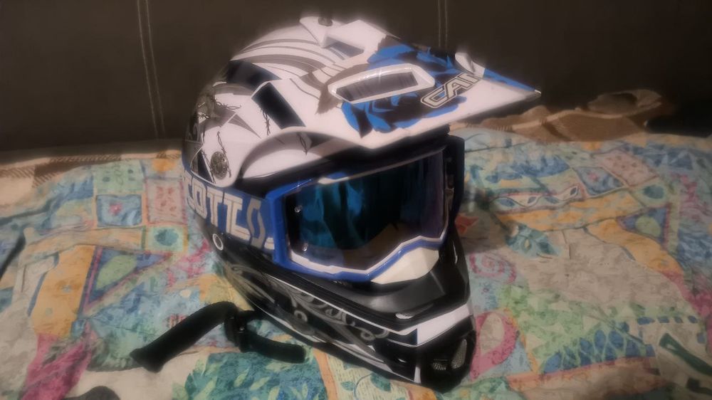 Кроссовый эндуро мото шлем