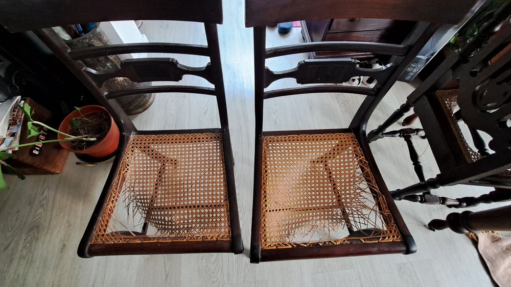 3 cadeiras estilo inglês