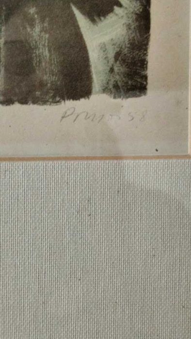 Serigrafia Júlio Pomar emoldurada