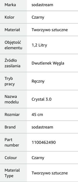 Soda stream Urządzenie do gazowania wody