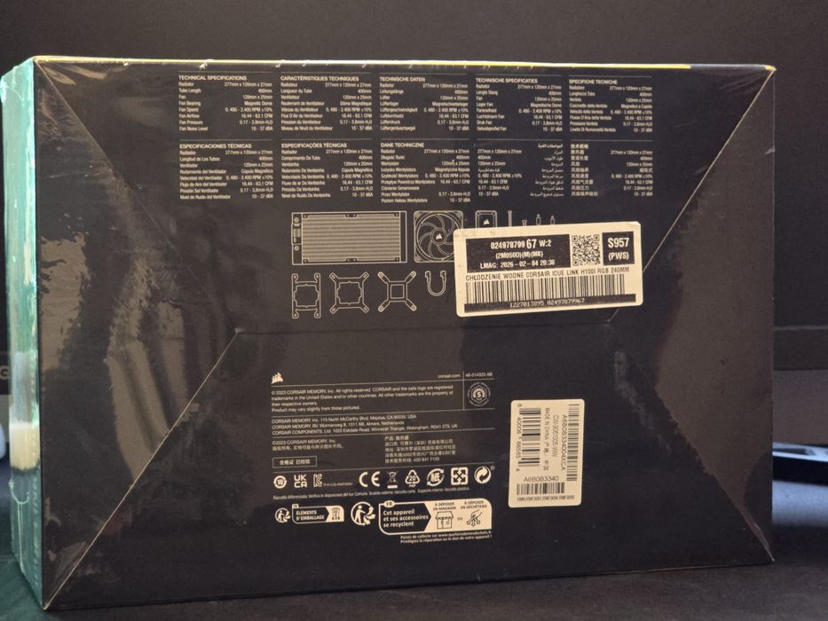 Chłodzenie wodne Corsair iCUE LINK H100i RGB