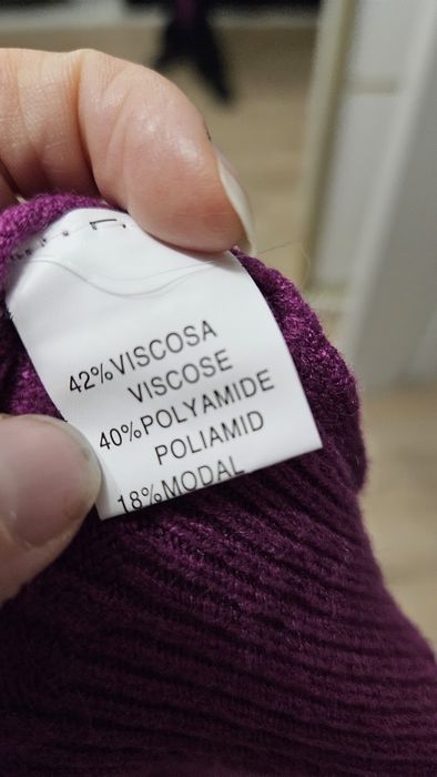 Wiskoza sweter cieplutki na jesien zime S/M polgolf