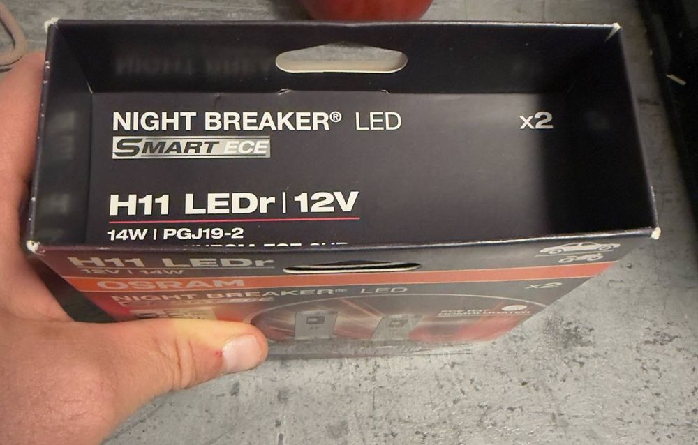 Nowe zaplombowane Żarówki NIGHT BREAKER LED SMART ECE H11 Osram z homologacją