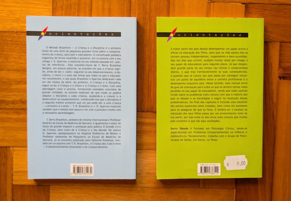 Lote 2 Livros - Parentalidade e Educação (Brazelton e Steede)