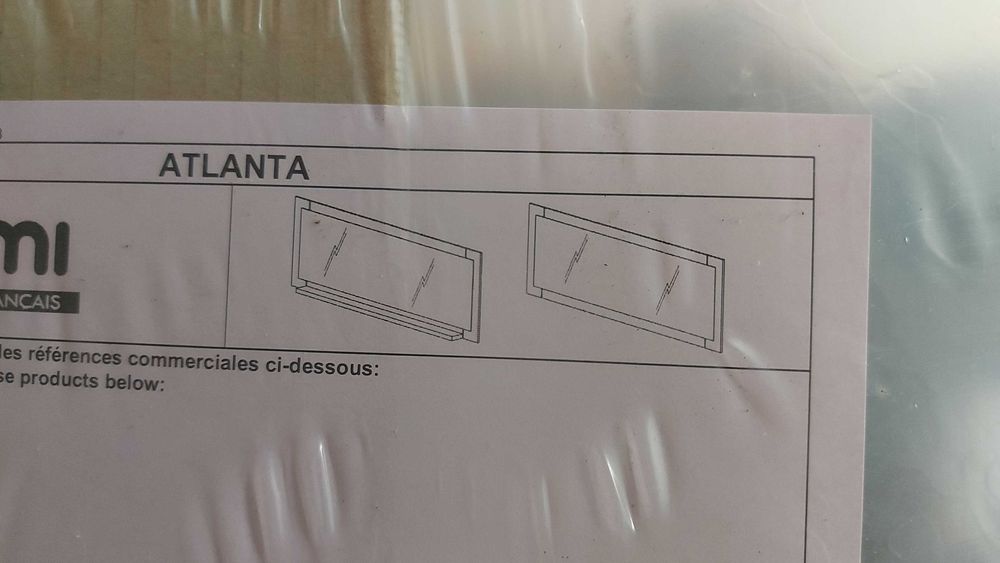 Móvel Conforama – Espelho Atlanta Chene Fusa, Novo e em Caixa