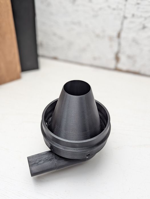 Будівельний циклон на 110D трубу  з конусом