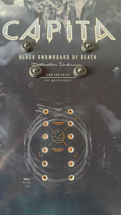 Prancha Snowboard Capita Black Snowboard of Death season 2019/2020