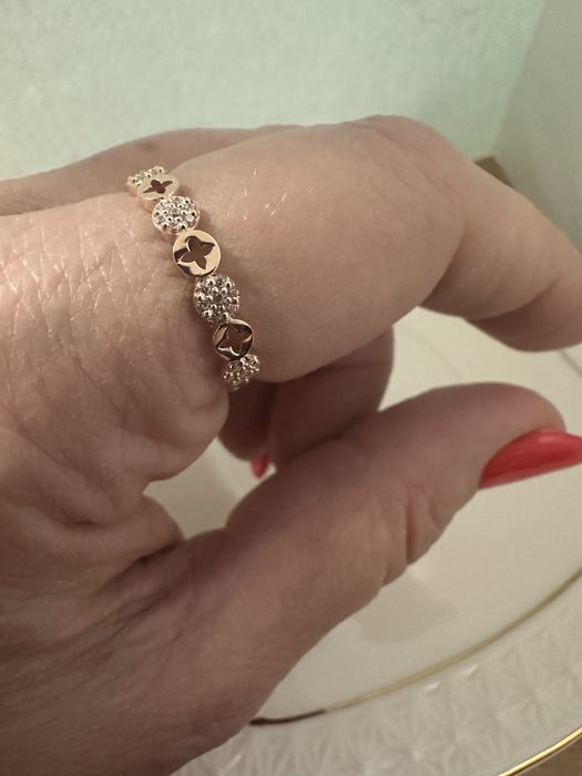 Каблучка К1470  від 1.52(18,5р)- Золото ( червоне ) 585 проби