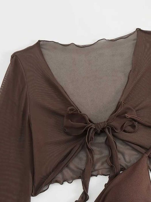 Купальник роздільний з накидкою