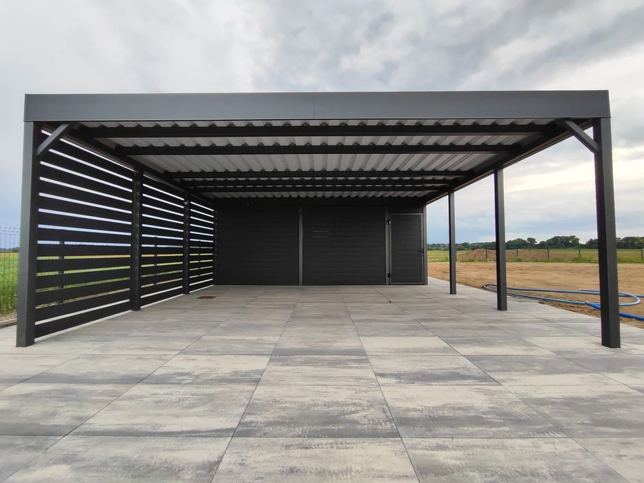 Zadaszenie samochodu, wiata garażowa, carport, nowoczesne zadaszenie