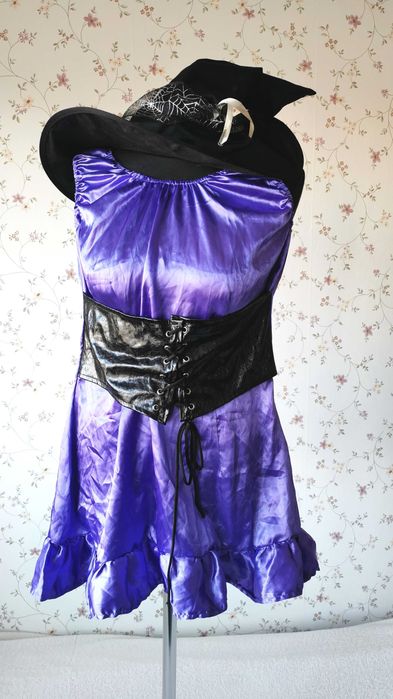 Czarownica czarodziejka sukienka strój przebranie