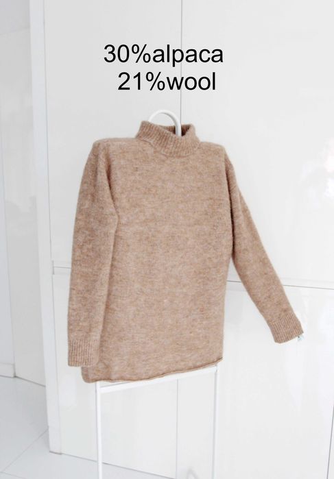30%alpaka 21%wełna bez wad Carin Wester L/M