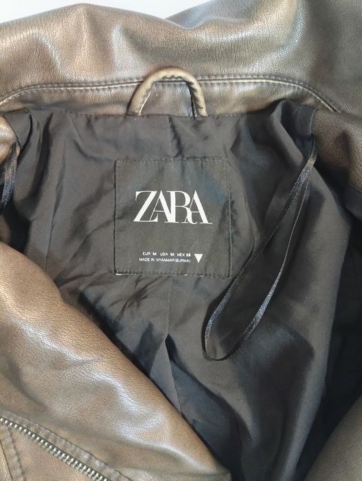 Kurtka skórzana Zara,damska typu biker , rozmiar M